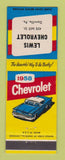 Matchbook Cover - 1958 Chevrolet Lewis Danville PA