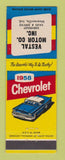 Matchbook Cover - 1958 Chevrolet Vestal Mooresville IN