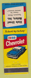 Matchbook Cover - 1958 Chevrolet State Street Sycamore IL