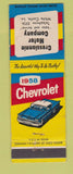 Matchbook Cover - 1958 Chevrolet Bressionnie White Castle LA