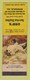 Matchbook Cover - Gulf oil gas Orr's Ringgold GA LAMINATED