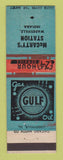 Matchbook Cover - Gulf oil gas McCarthy's Wadesville IN