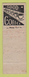 Matchbook Cover - Gulf oil gas McCarthy's Wadesville IN