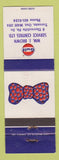 Matchbook Cover - Gulf oil gas Wm Brown Toronto ON bow tie WEAR