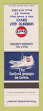 Matchbook Cover - Gulf oil gas Sorrento BC