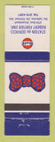 Matchbook Cover - Gulf oil gas Robert Fortier Portneuf QC bow tie