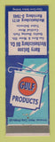 Matchbook Cover - Gulf oil gas Harry DeLone Mechanicsburg PA LAMINATED