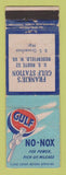 Matchbook Cover - Gulf oil gas Frankei's Roderfield WV WORN