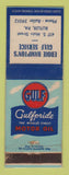 Matchbook Cover - Gulf oil gas Eddie Hampton's Butler PA LAMINATED