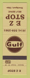 Matchbook Cover - Gulf oil gas EZ Stop Stockport OH
