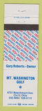 Matchbook Cover - Gulf oil gas Mount Washington Cincinnati OH