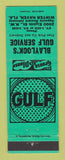 Matchbook Cover - Gulf oil gas Blaylock's Winter Haven FL