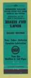 Matchbook Cover - Gulf oil gas Norm's Dexter MI