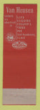 Matchbook Cover - Van Heusen Men's Clothes Ernst Birkholz Willoughby OH