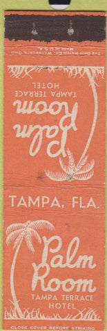 Matchbook Cover - Palm Room Tampa FL Midget
