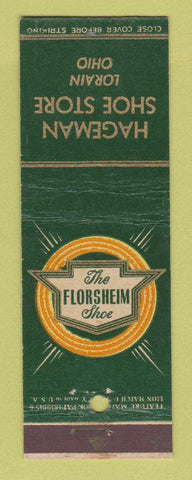 Matchbook Cover - Florsheim Shoes Hageman Lorain OH feature