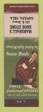 Matchbook Cover - Nunn Bush Men's Shoes Marshall's Sapulpa OK