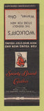 Matchbook Cover - Society Brand Men's Clothes Wolkoff's Warren OH