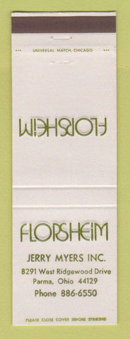Matchbook Cover - Florsheim Men's Shoes Jerry Myers Parma OH
