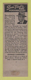 Matchbook Cover - Adam Men's Hats Lee Socks Easton PA