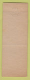 Matchbook Cover - Curlee Men's Clothes Terry's York PA