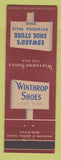 Matchbook Cover - Winthrop Men's Shoes Edward's Cuyahoga Falls OH