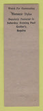 Matchbook Cover - Winthrop Men's Shoes Edward's Cuyahoga Falls OH