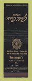 Matchbook Cover - Gold Cross Shoes Newswanger's York Lancaster PA WEAR
