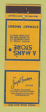 Matchbook Cover - Joseph Freedman Men's Clothes Harrisburg PA WEAR