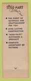Matchbook Cover - Style Mart Men's Clothes Smith & Madden Springfield LA