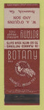 Matchbook Cover - Botany Men's Ties Clothes WA O'Quinn Brunswick GA