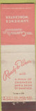 Matchbook Cover - Clayton's Lawrence Worcester MA Midget