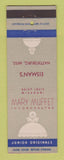 Matchbook Cover - Mary Muffet Girl's Clothes Eisman's Hattiesburg MS