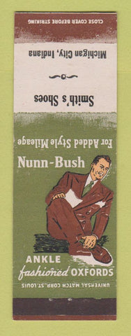 Matchbook Cover - Nunn Bush Men's Shoes Smith's Michigan City IN