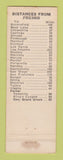 Matchbook Cover - Ranchhotel Motel Kingsburg CA