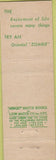 Matchbook Cover - New York City House of China Midget