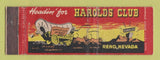 Matchbook Cover - Harold's Club Casino Reno NV WEAR Full Length