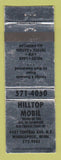 Matchbook Cover - Mobil oil gas Hilltop Minneapolis MN WORN