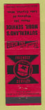 Matchbook Cover - Mobil oil gas Sutherland's Lake Crystal MN low phone #