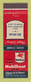 Matchbook Cover - Mobil oil gas Rex Nolan Bettendorf IA