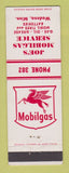 Matchbook Cover - Mobil oil gas Joe's Wadena MN low phone #