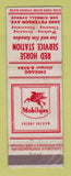 Matchbook Cover - Mobil oil gas Red Horse Chicago IL WORN LAMINATED