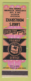 Matchbook Cover - Mobil oil gas Lange's Cheyenne WY LAMINATED