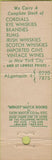 Matchbook Cover - Bono Gardner New York City liquor Midget