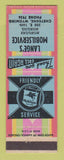 Matchbook Cover - Mobil oil gas Lange's Cheyenne WY