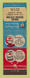 Matchbook Cover - Mobil oil gas Shales Elgin IL LAMINATED