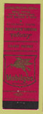 Matchbook Cover - Mobil oil gas Lange's Cheyenne WY LAMINATED