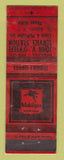 Matchbook Cover - Mobil oil gas John O'Keefe Auburn NY WORN LAMINATED
