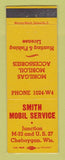 Matchbook Cover - Mobil oil gas Smith Cheboygan WI LAMINATED