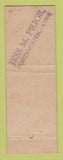 Matchbook Cover - Mobil oil gas CS IMPRINT Jess Prior Portsmouth IA